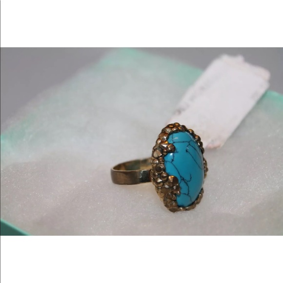 L’agence Cosmic Oval Turquoise Ring size 7 - Picture 3 of 5